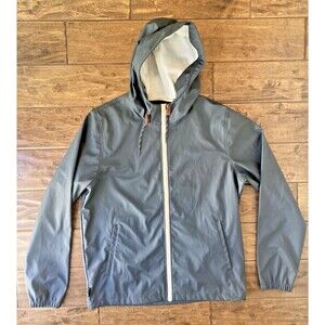 Element Wolfeboro Collection Hood Large Rain Jacket Dark Gray Full Zip Gorpcore